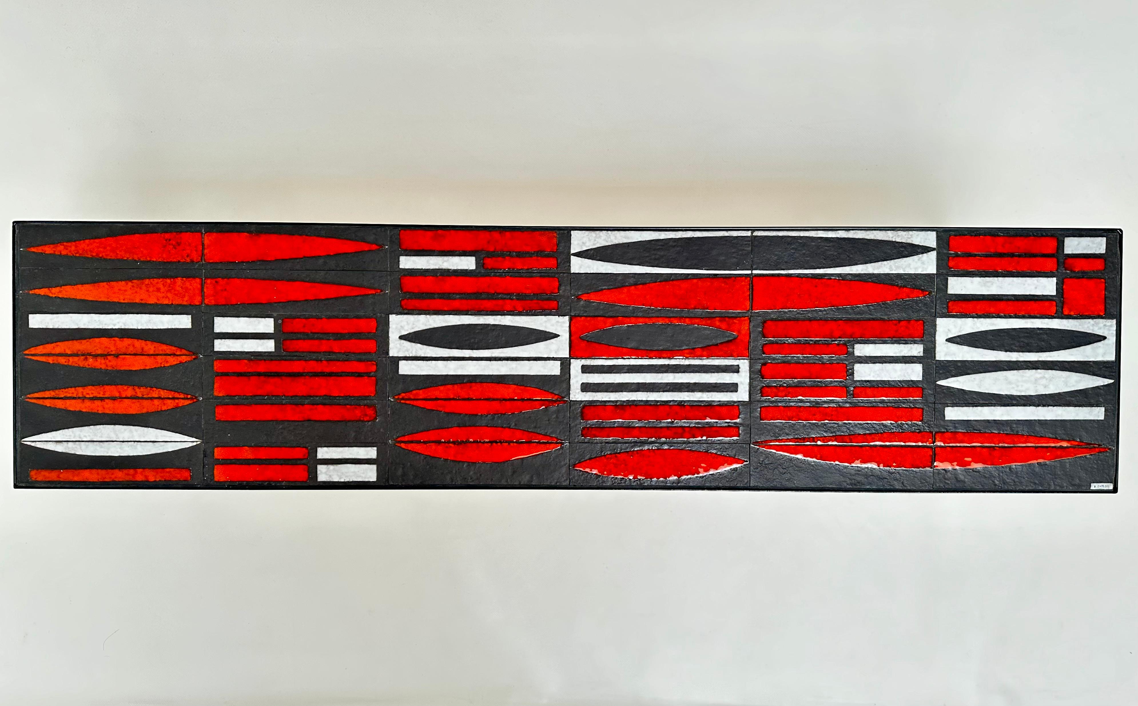 Mid-Century Modern Ceramic Low Table, Roger Capron, Vallauris c. 1960 For Sale