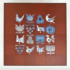 Ceramic Low Table with Roger Capron's Tiles, France circa 1950