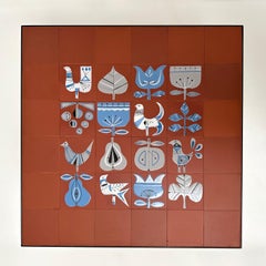Ceramic Low Table with Roger Capron's Tiles, France circa 1950