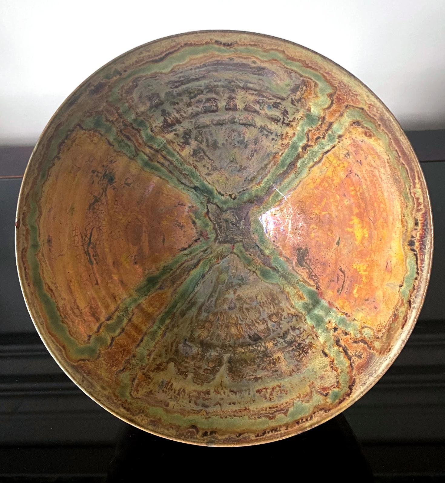 Keramik-Lüsterware-Schale mit Metallic-Glasur von Beatrice Wood im Angebot 10