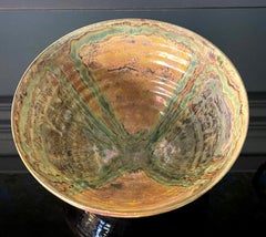 Ceramic Lusterware Bowl with Metallic Glaze by Beatrice Wood