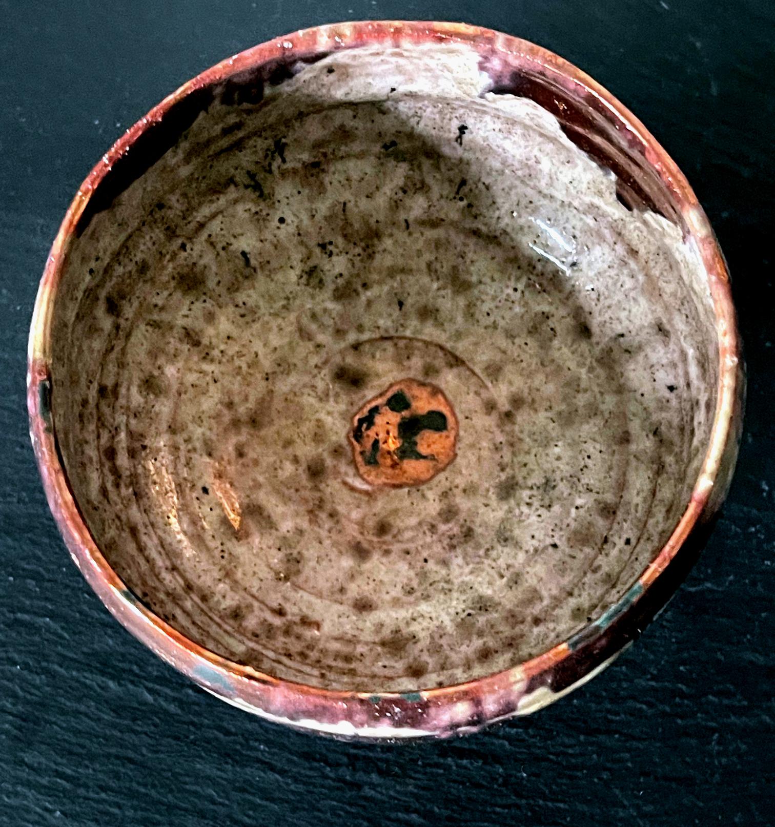 Ceramic Lusterware Bowl with Metallic Glaze by Beatrice Wood In Good Condition In Atlanta, GA