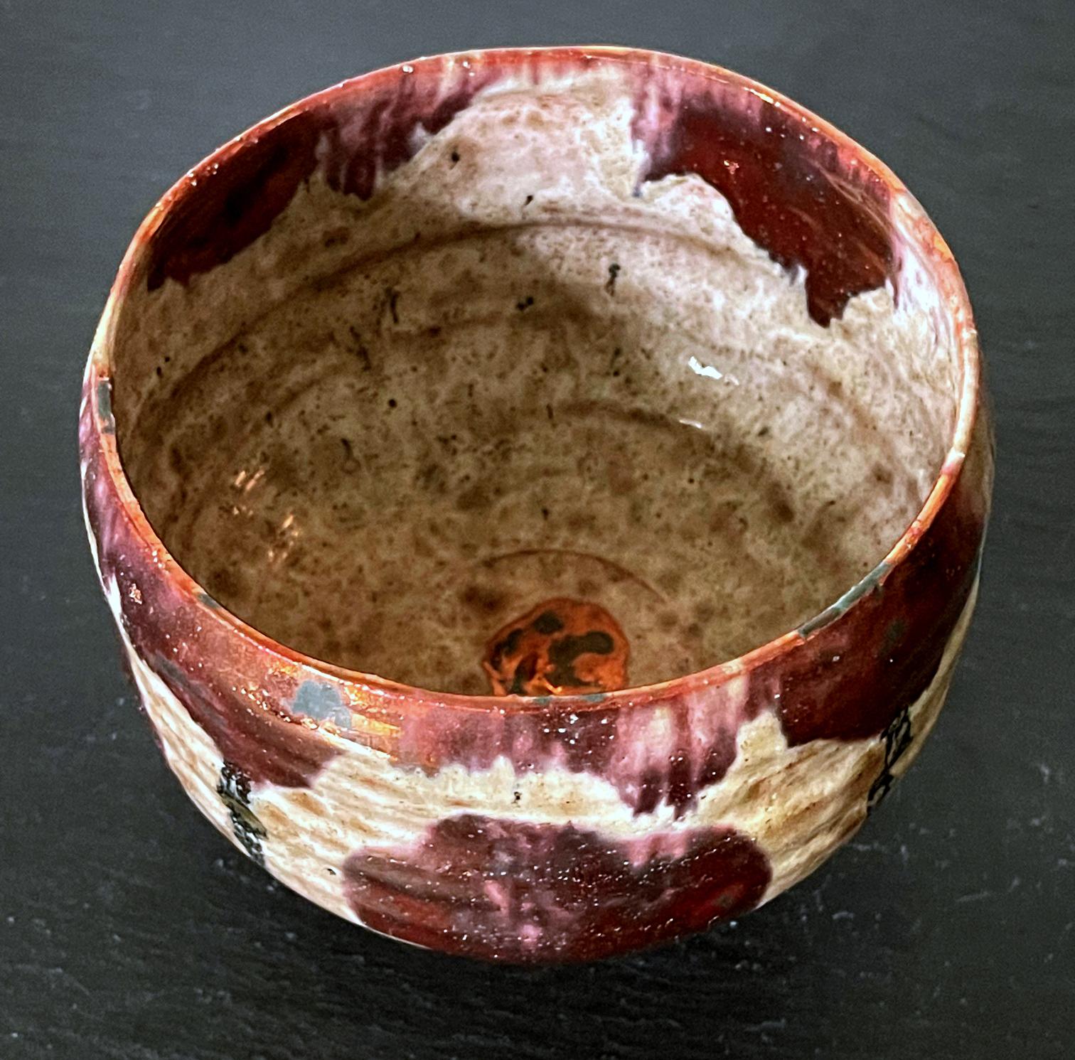 20th Century Ceramic Lusterware Bowl with Metallic Glaze by Beatrice Wood