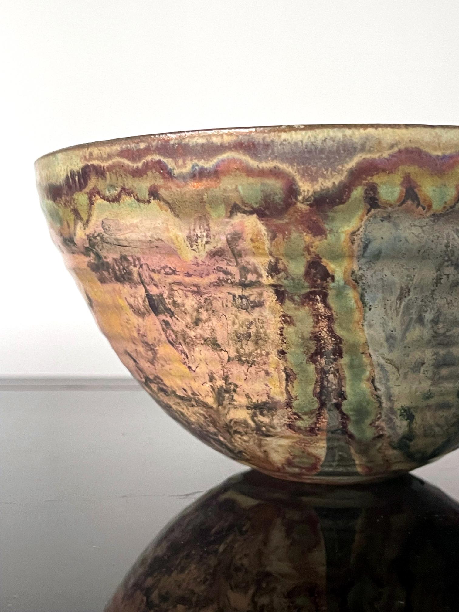 Keramik-Lüsterware-Schale mit Metallic-Glasur von Beatrice Wood im Angebot 2