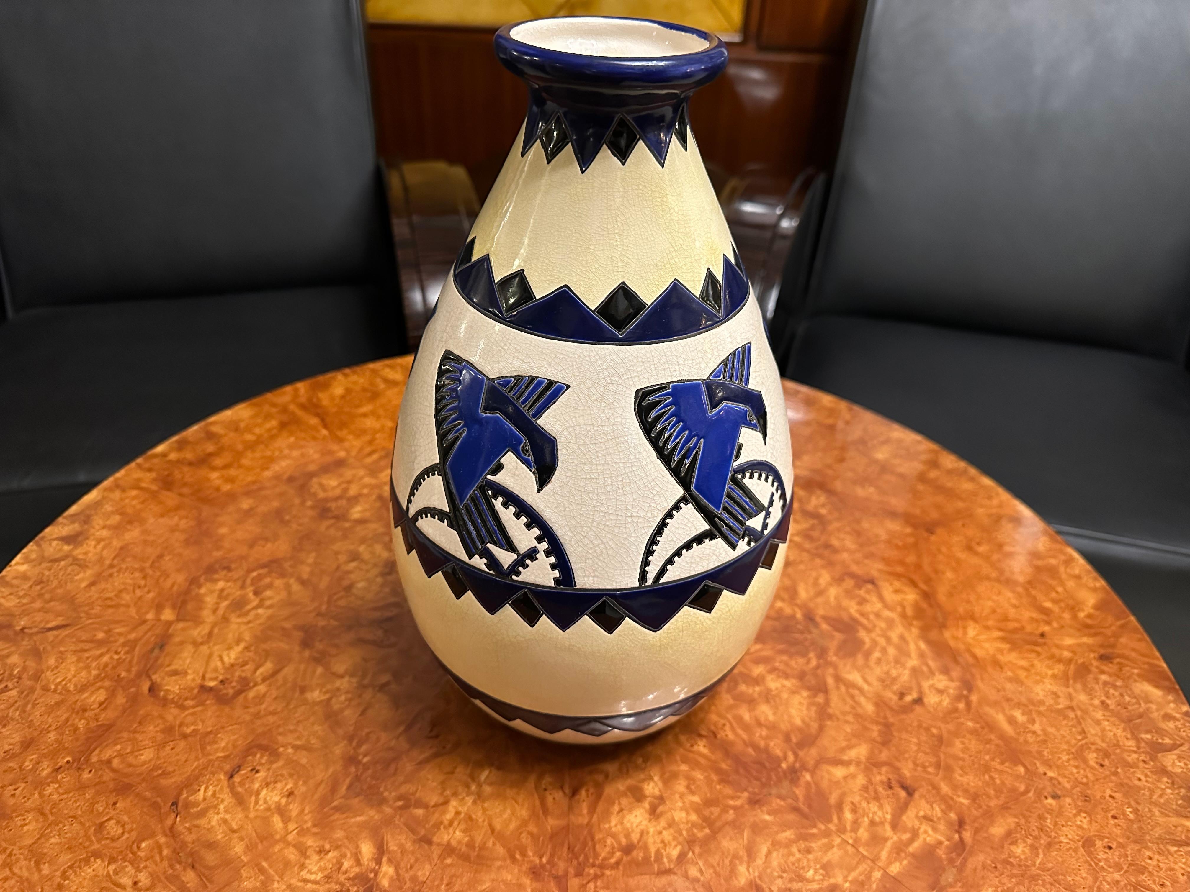 Franco-Belgian ceramist Charles Catteau could be regarded as one of the most versatile ceramic artists of his generation, especially for the style of Art Deco. Catteau advanced the forms, techniques and decoration of modern ceramics, creating an