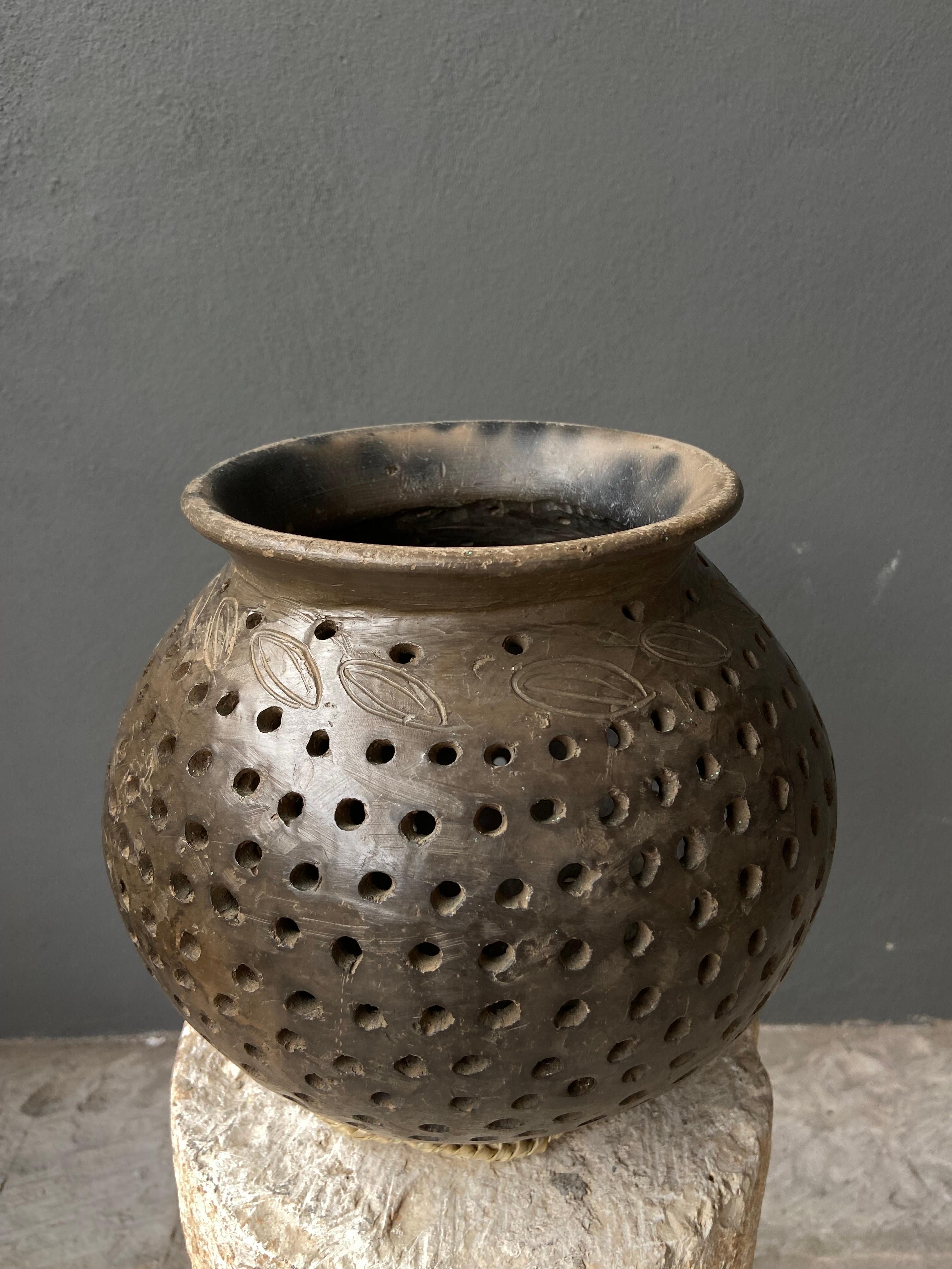 Ceramic Maize Strainer from Southern Oaxaca, Mexico, circa 1960's 3