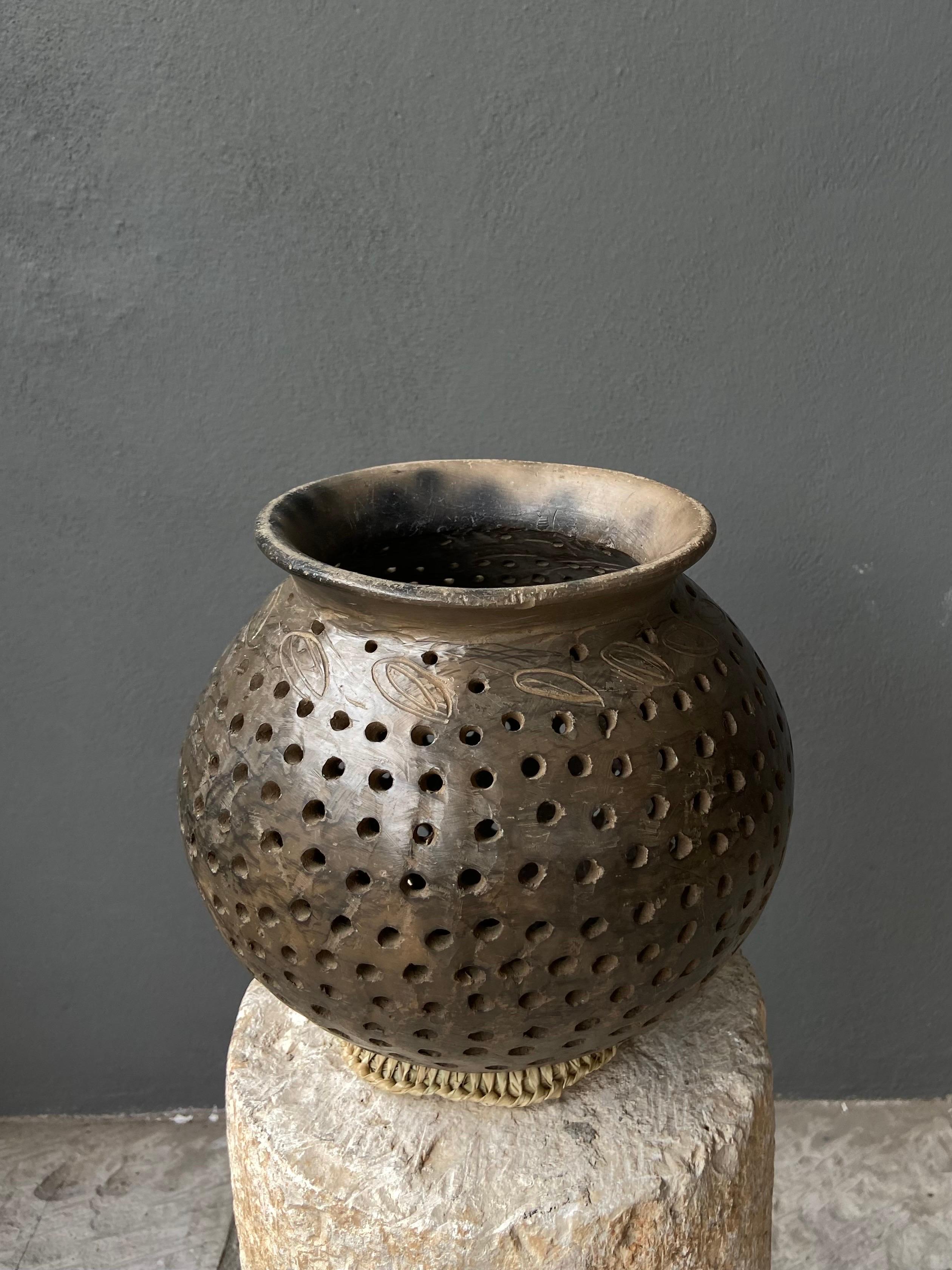 20th Century Ceramic Maize Strainer from Southern Oaxaca, Mexico, circa 1960's