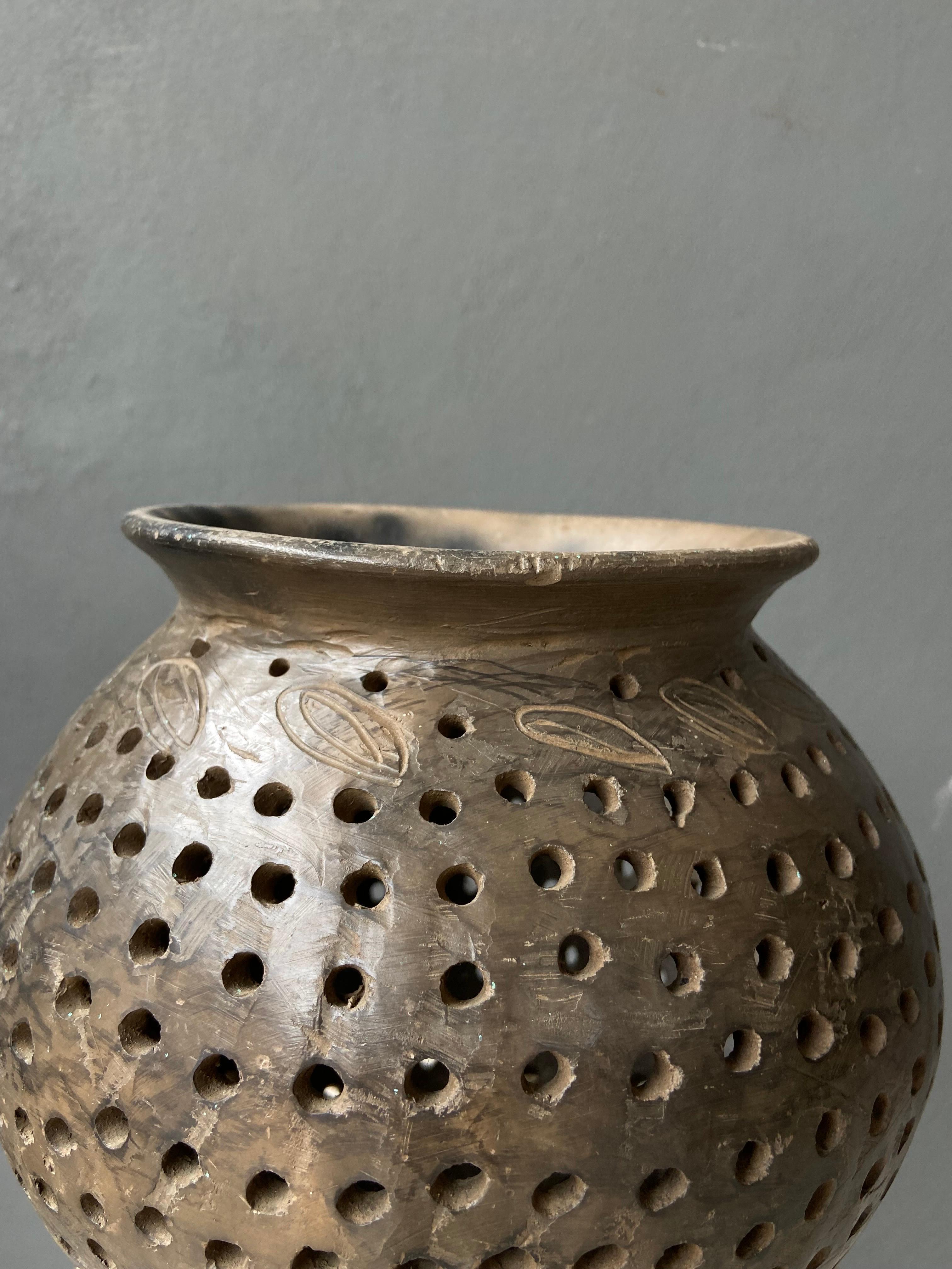 Ceramic Maize Strainer from Southern Oaxaca, Mexico, circa 1960's 1