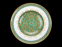 Plate Centerpiece, Tray Decorated Bowl, Wall Dish Majolica Aquamarine, In Stock