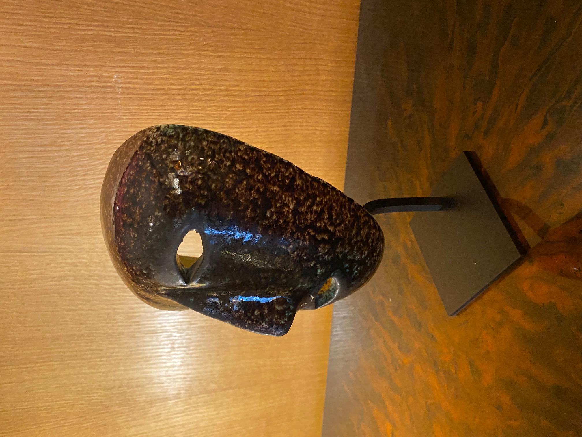 Máscara de cerámica, Accolay, Francia, años 60 en Bueno estado para la venta en Paris, FR