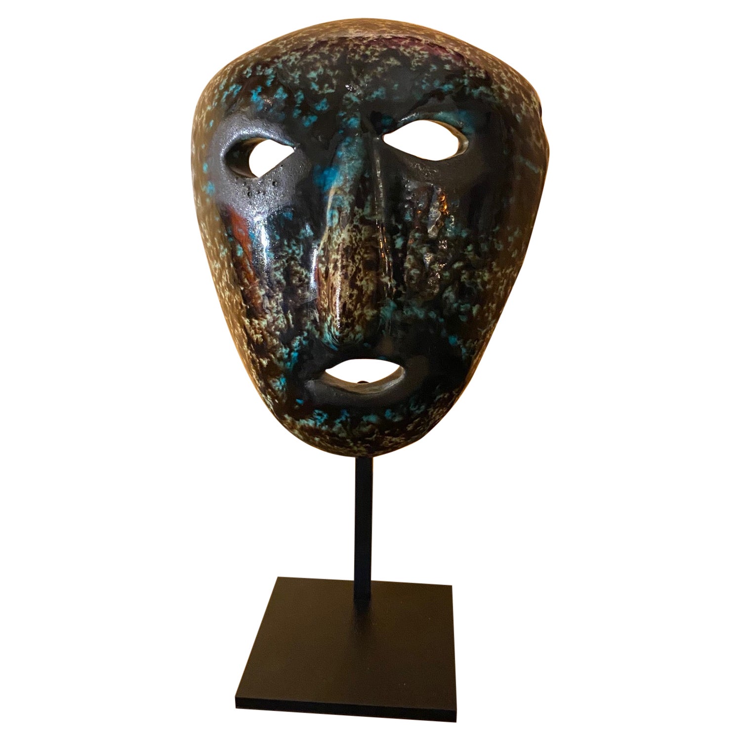 Ceramic Mask, Accolay, France, 1960s