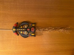 Masque en céramique de Jaque Sagan, Vallauris, France, années 1960