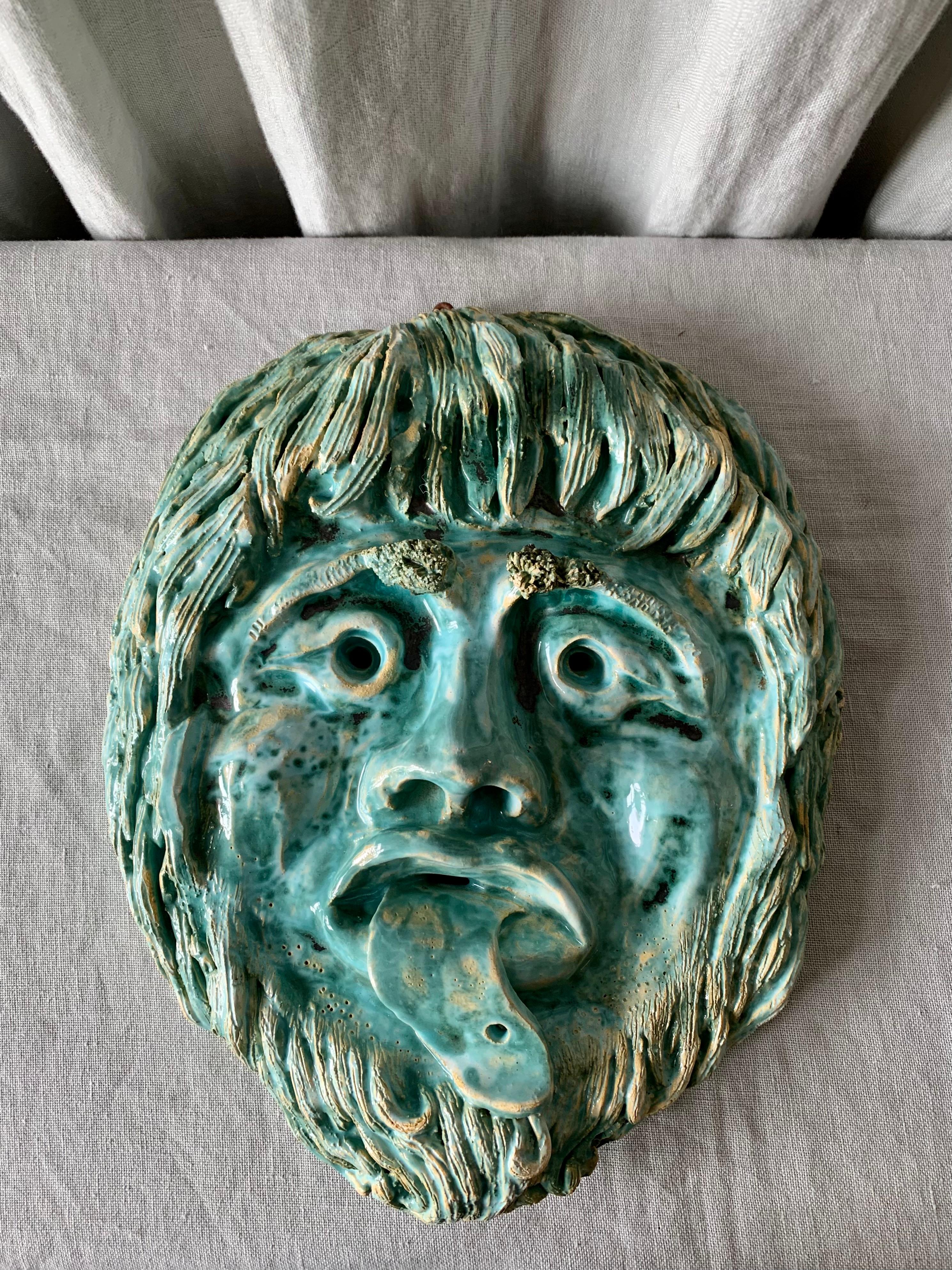Mid-20th Century Ceramic Mask For Sale