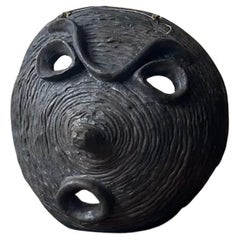 Keramikmaske, skulpturaler Kopf, Peter M. Bauer (1965)