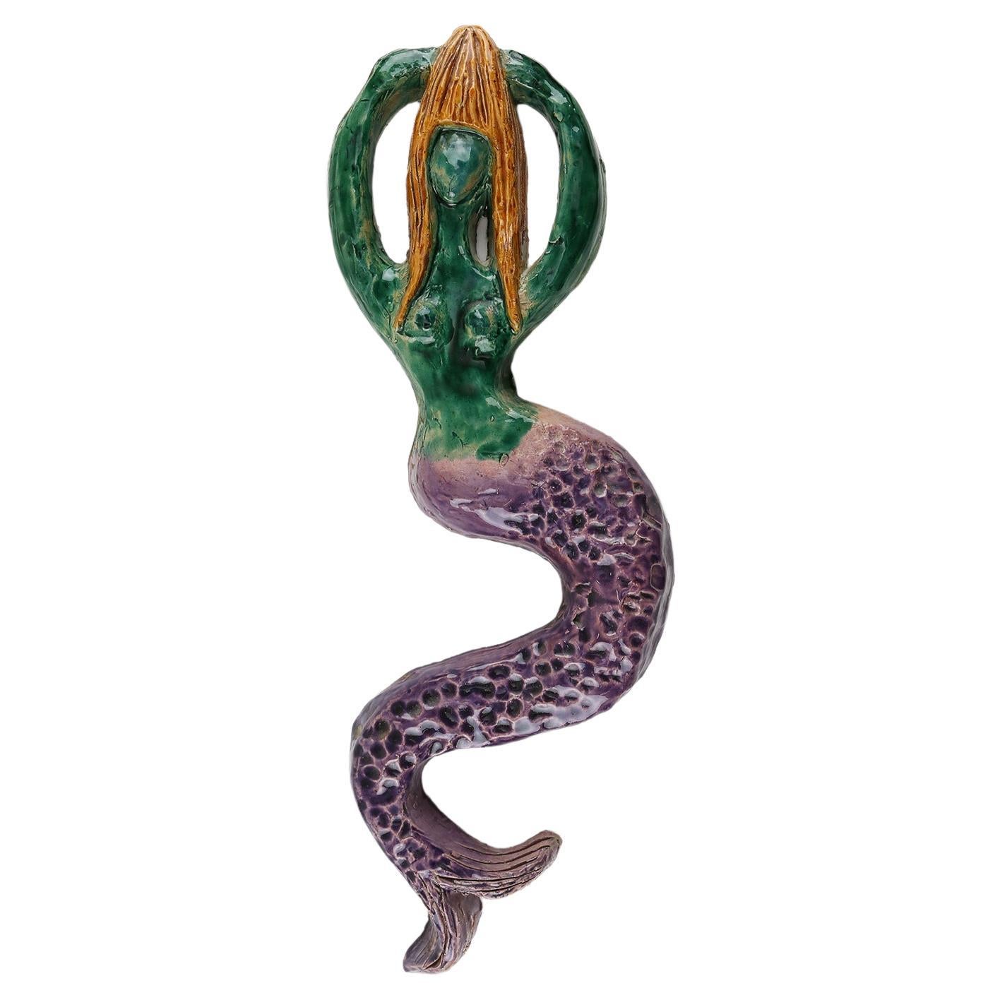 Ceramic Mermaid, 1970 For Sale