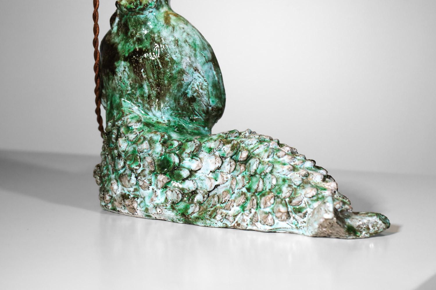 Ceramic mermaid lamp attributed to Guidette Carbonell  7