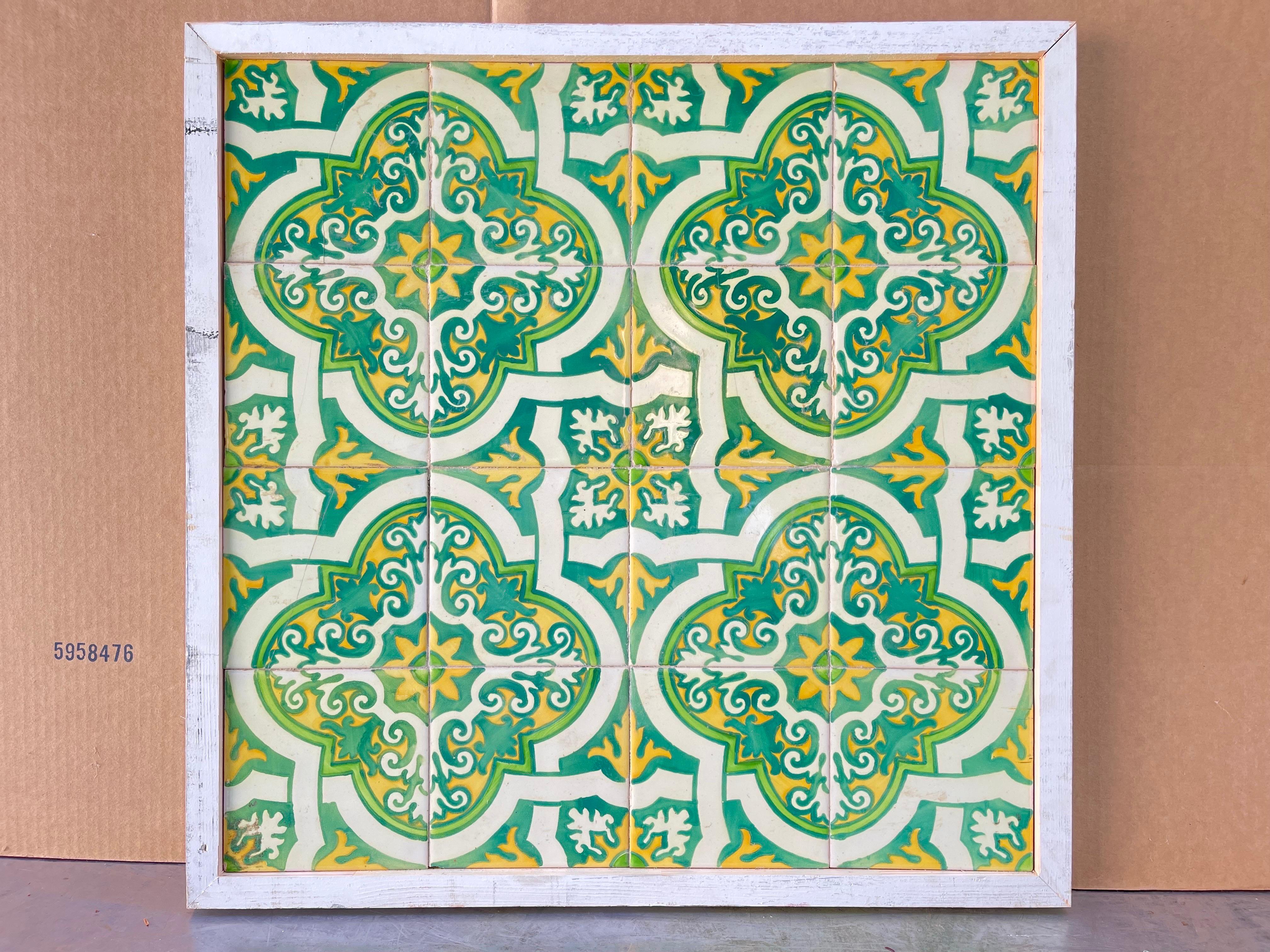 Ceramic Mexican Tile Plaque or Table top. Perfect accent piece for a South American decorator vibe. Colorful and vibrant panel to light up any room. Use on the wall or as a table top. 