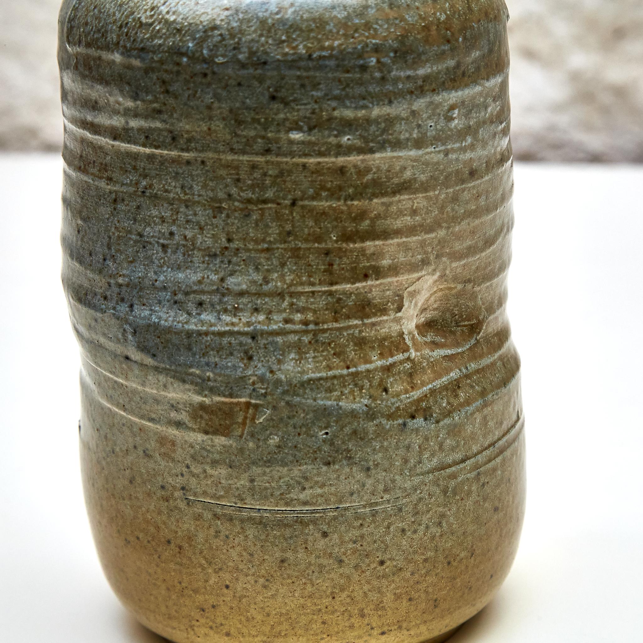 Ceramic Mid-Century Modern Sculpture Vase of Massana School, circa 1970 For Sale 7