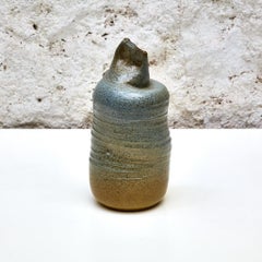 Vase-sculpture en céramique de l'école Massana, datant du milieu du siècle dernier, vers 1970