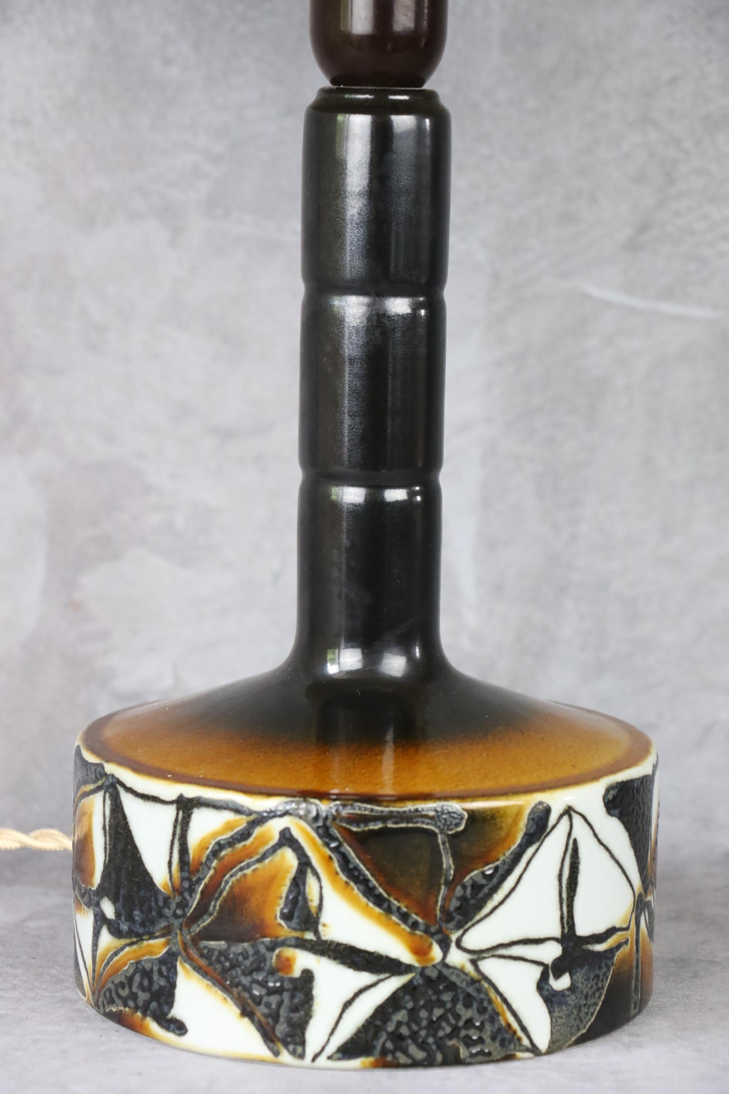 Danish Ceramic Midcentury Lamp by Royal Copenhagen, Denmark, 1960s