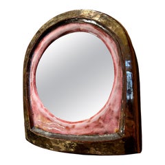 Ceramic mirror "Arche" by Mithé Espelt, France, 1960
s