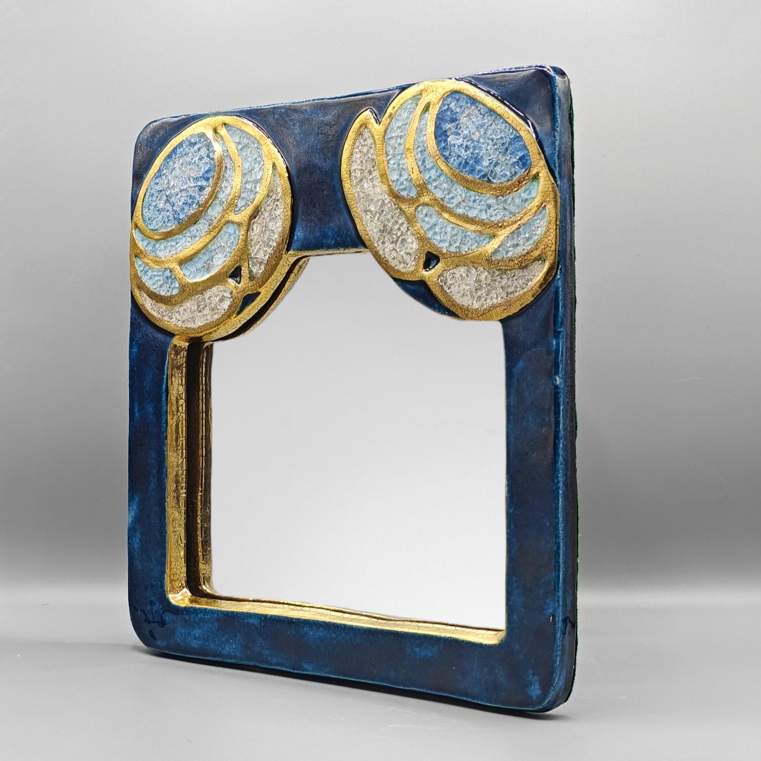 French Ceramic mirror 