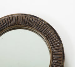 Ceramic Mirror by Barbara Delfosse, France, C. 1970