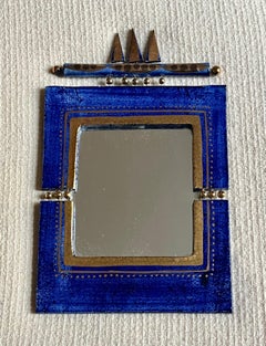 Ceramic mirror by Georges Pelletier, Circa 1970