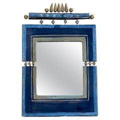 Ceramic mirror by Georges Pelletier, Circa 1970