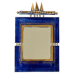 Ceramic mirror by Georges Pelletier, Circa 1970