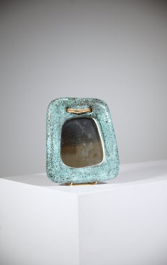 Keramikspiegel von Jean Rivier Vallauris, Frankreich, 1960er Jahre