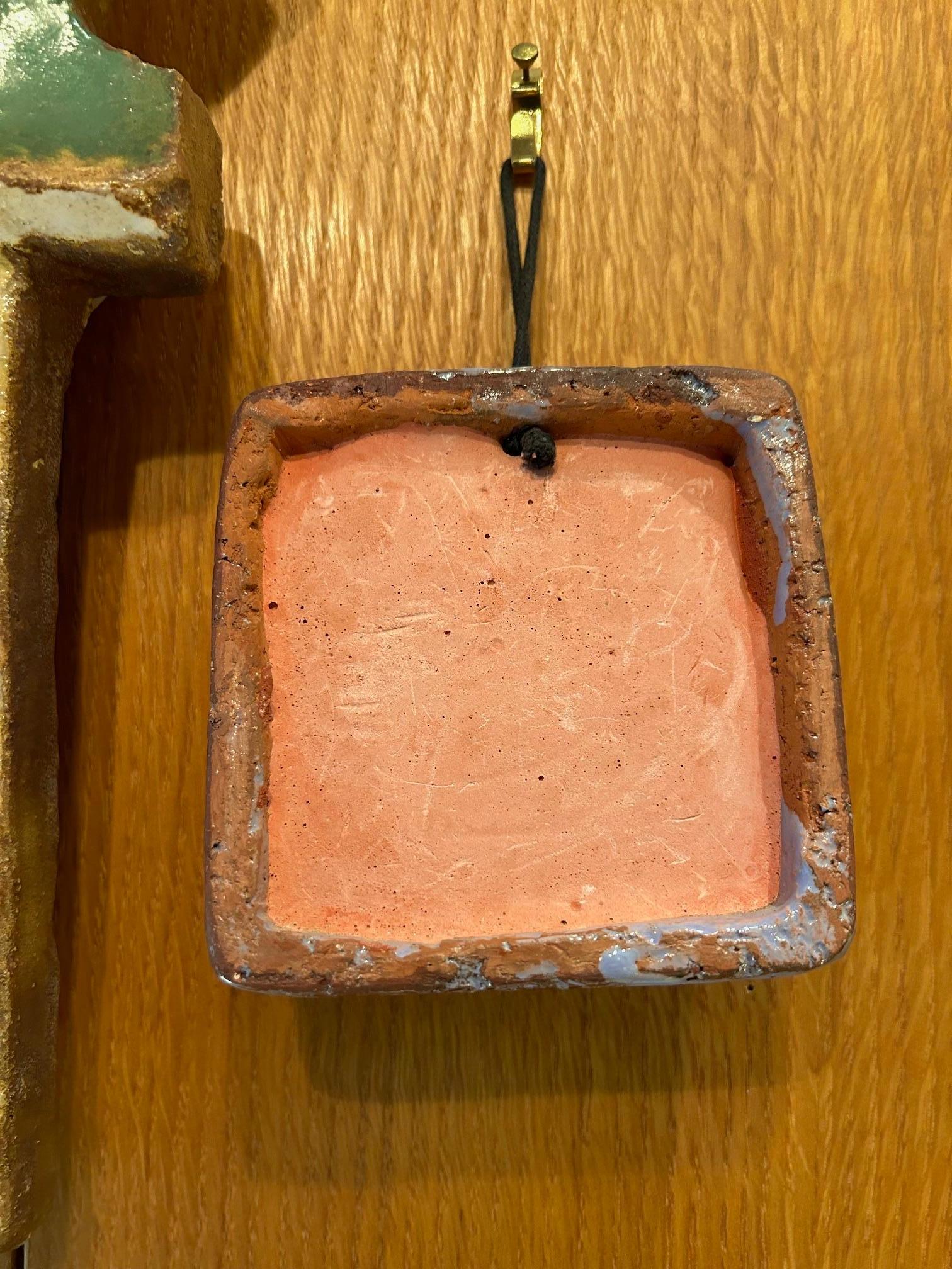 Ceramic mirror by Juliette Derel, France, 1960's In Good Condition In Paris, FR