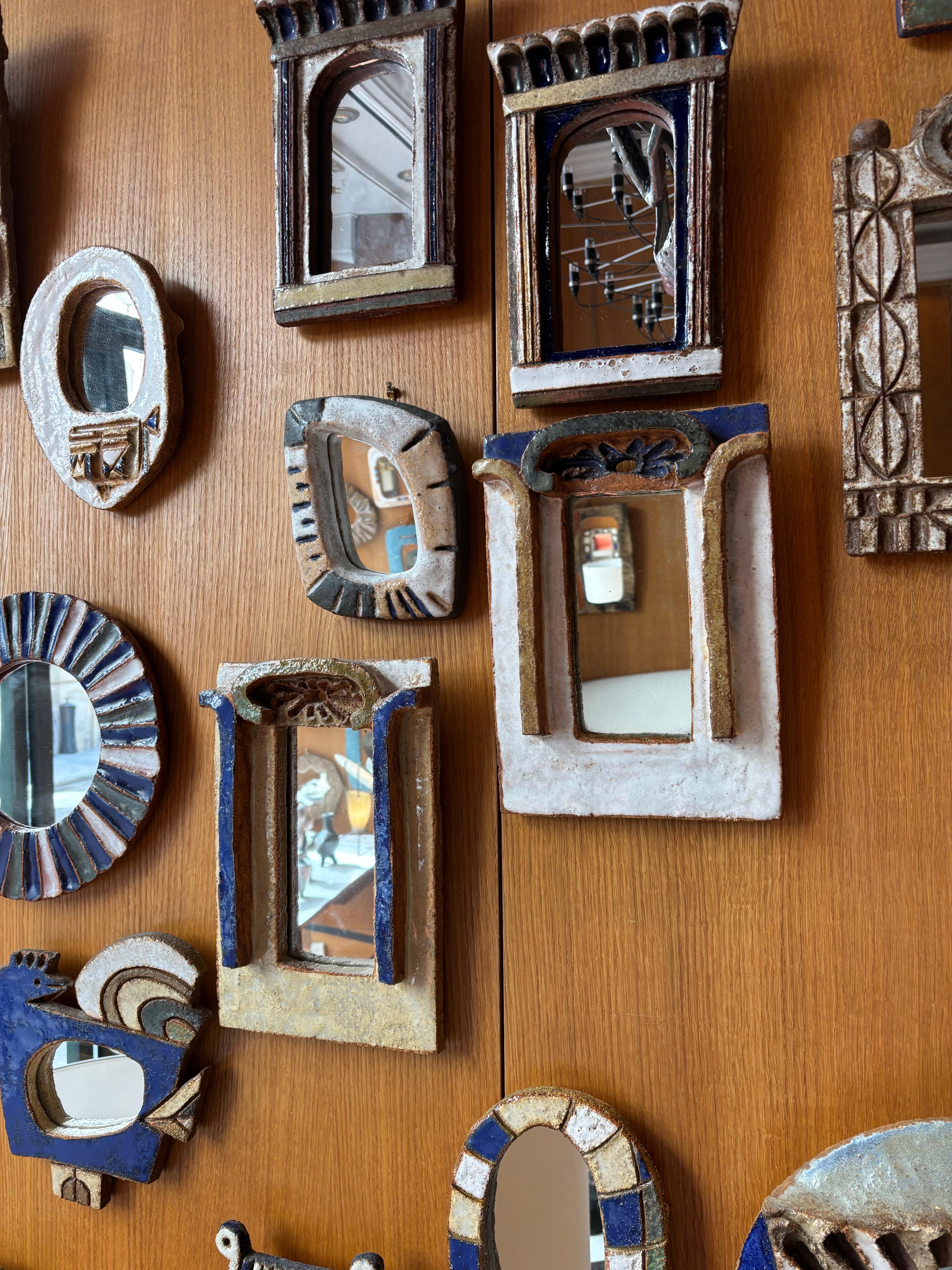 Ceramic mirror by les argonautes 