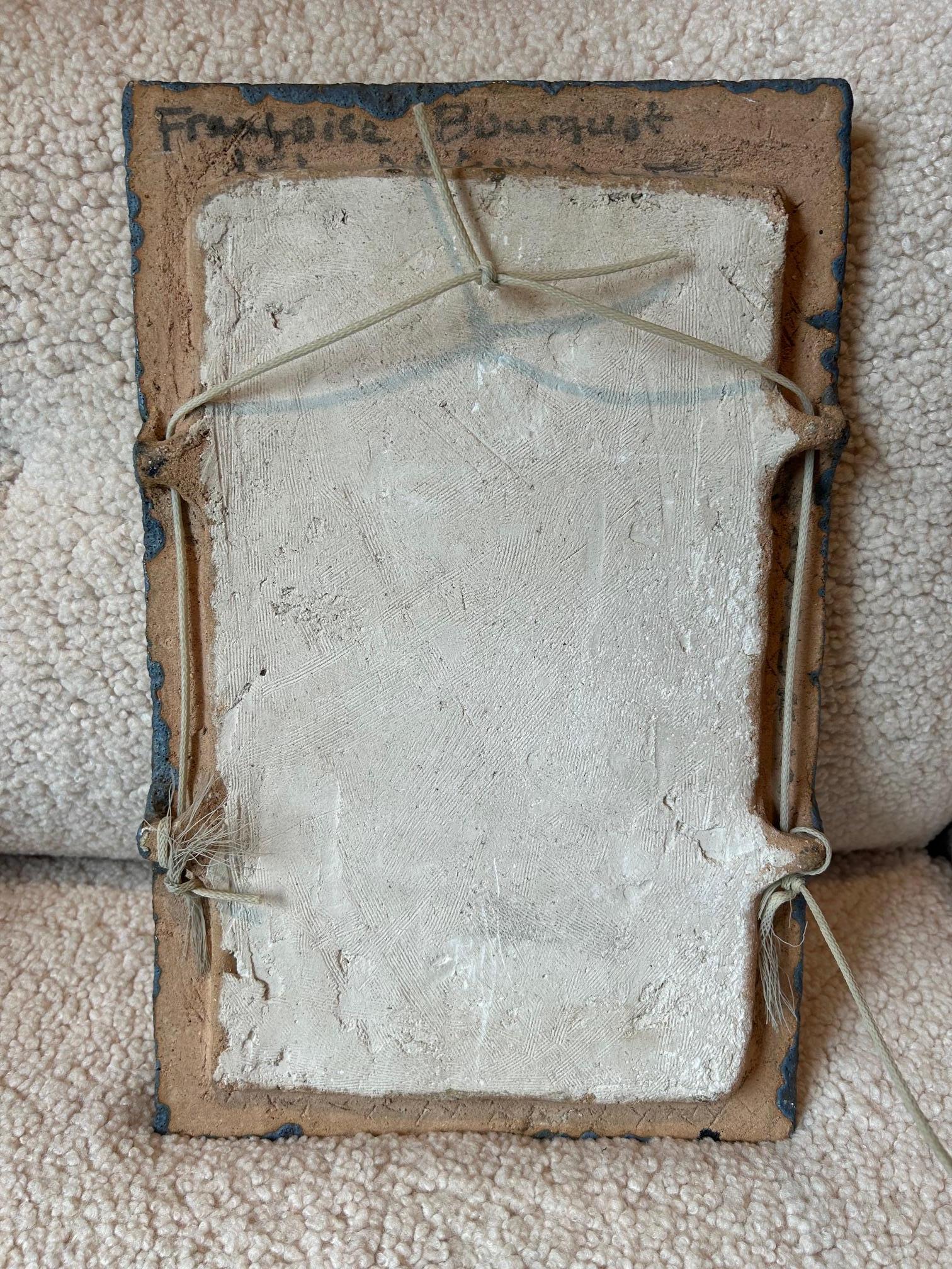 Ceramic mirror by les Argonautes, France 1960's In Good Condition For Sale In Paris, FR