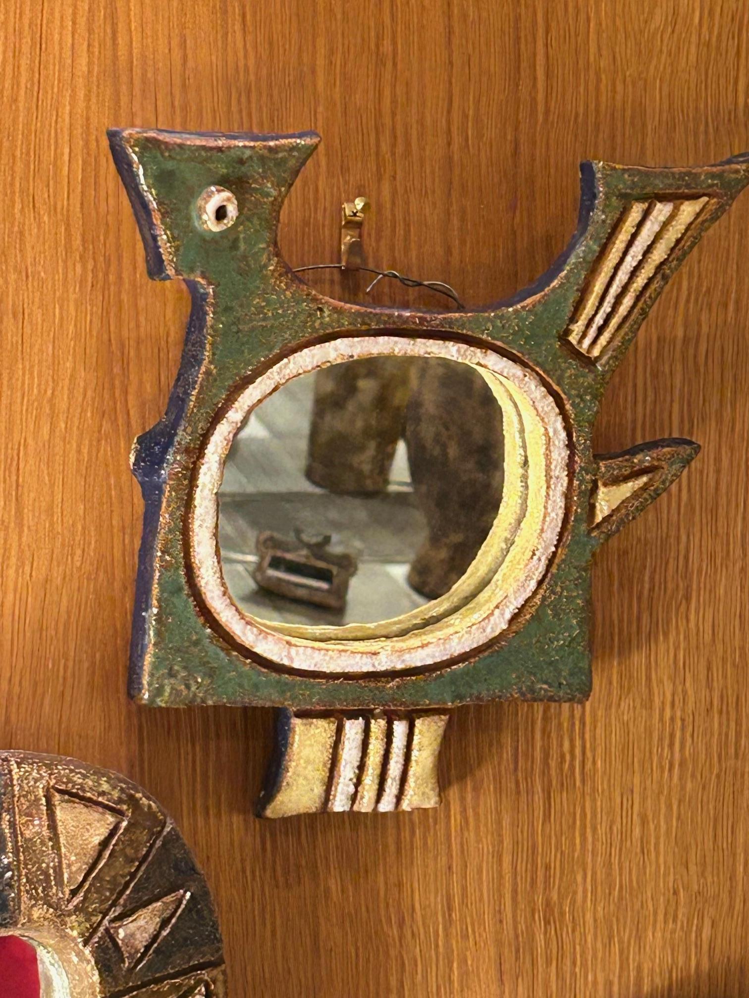 Keramikspiegel von les Argonautes, Frankreich 1960er Jahre im Zustand „Gut“ im Angebot in Paris, FR