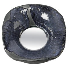Specchio in ceramica di Mia Jensen, firmato, pezzo unico, circa 2023