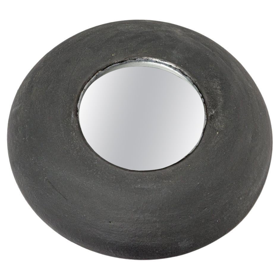 Specchio in ceramica di Mia Jensen, firmato, pezzo unico, circa 2023