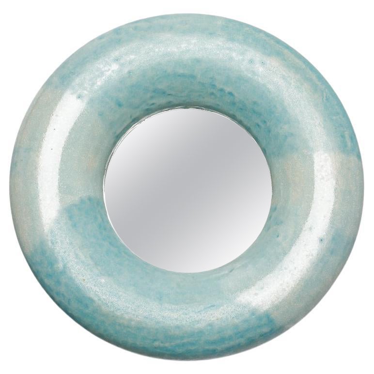Ceramic Mirror by Mia Jensen, Signed, Unique Piece, circa 2023