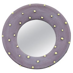 Ceramic Mirror by Mia Jensen, Signed, Unique Piece, circa 2023