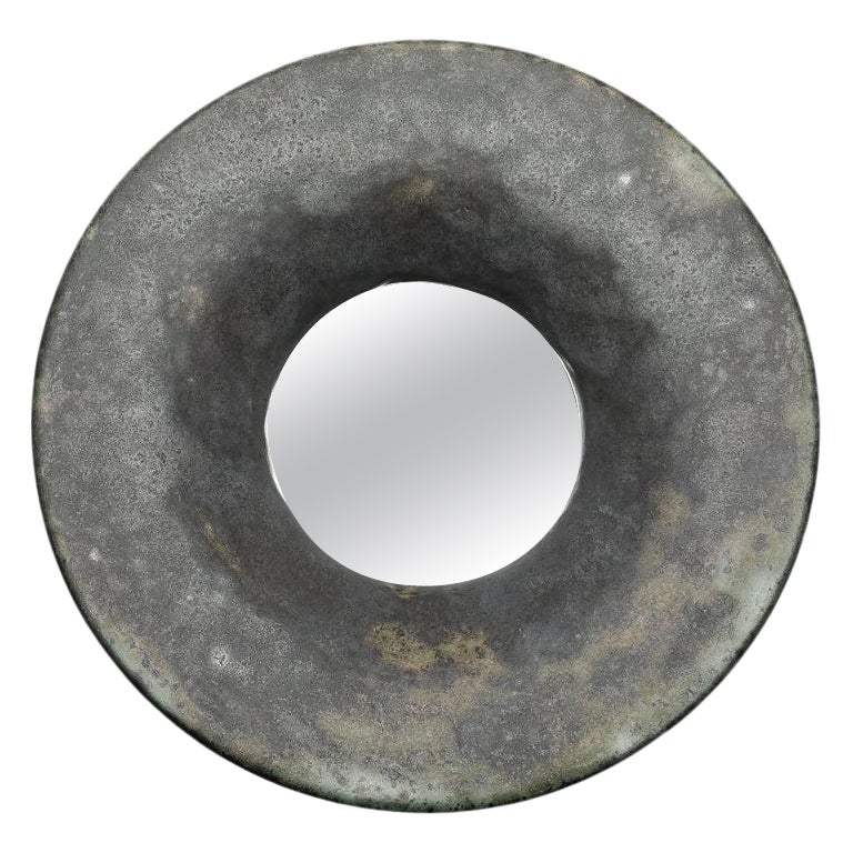 Ceramic Mirror by Mia Jensen, Signed, Unique Piece, circa 2023