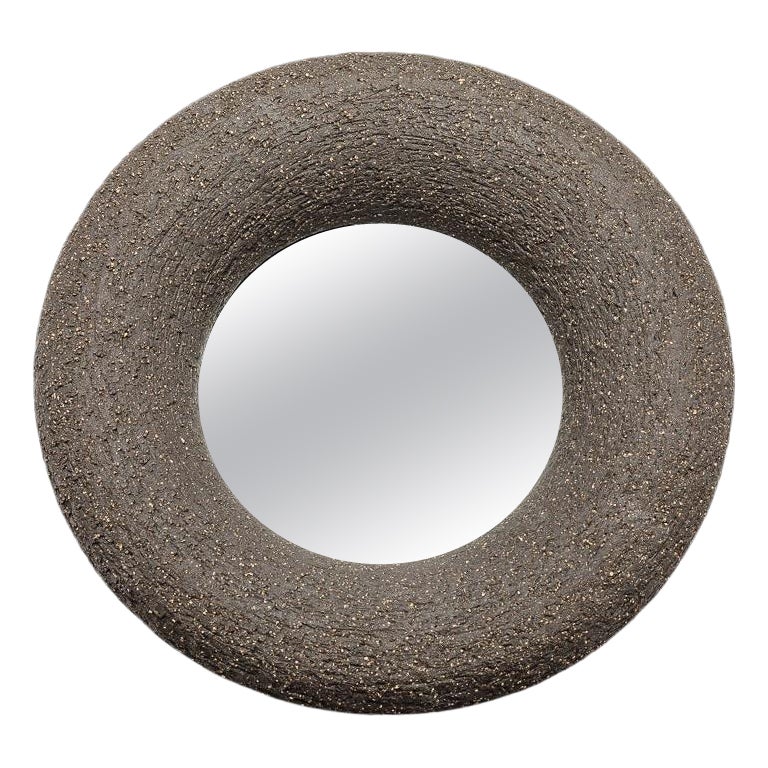 Ceramic Mirror by Mia Jensen, Signed, Unique Piece, circa 2023