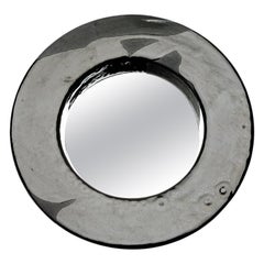 Ceramic Mirror by Mia Jensen, Signed, Unique Piece, circa 2023