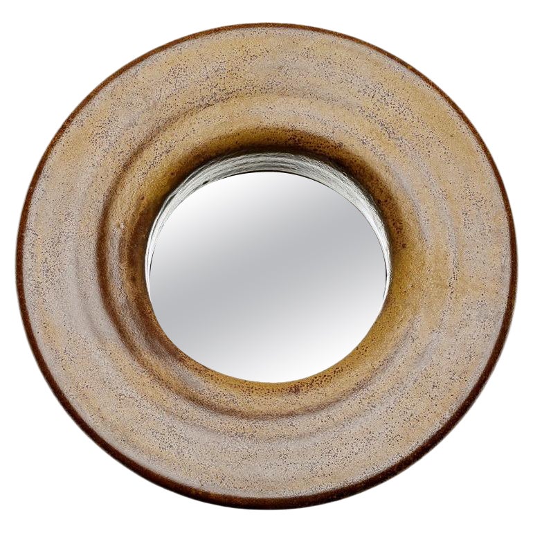 Ceramic Mirror by Mia Jensen, Signed, Unique Piece, circa 2023