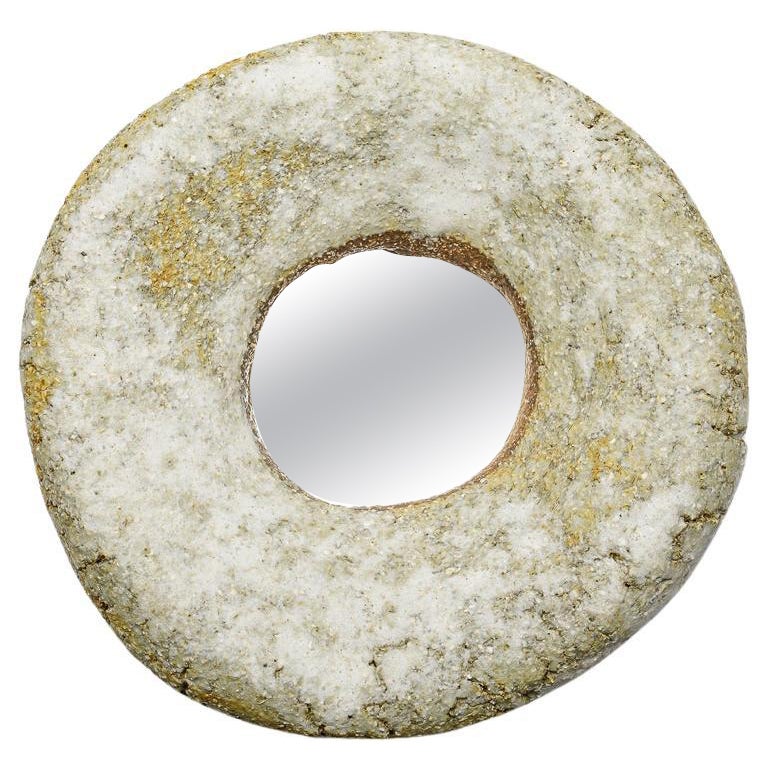 Specchio in ceramica di Mia Jensen, firmato, pezzo unico, circa 2023
