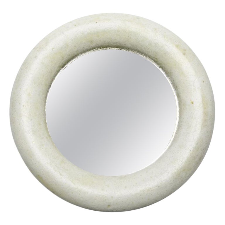 Ceramic Mirror by Mia Jensen, Signed, Unique Piece, circa 2023