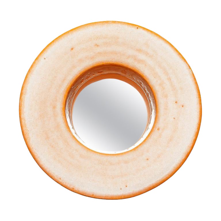 Ceramic Mirror by Mia Jensen, Signed, Unique Piece, circa 2023