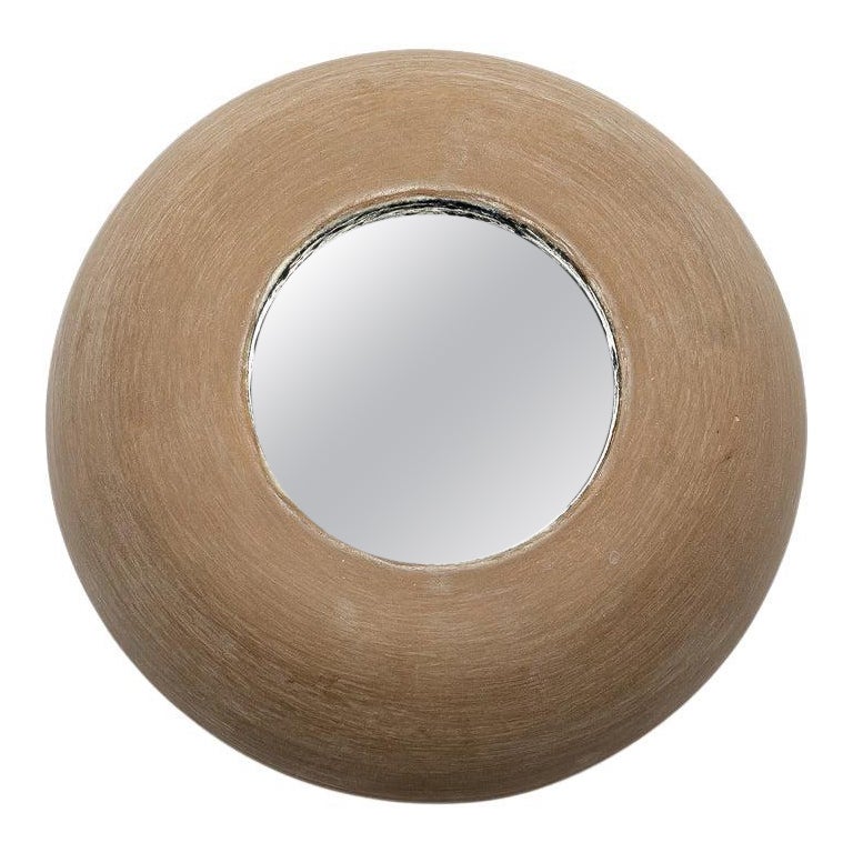 Ceramic Mirror by Mia Jensen, Signed, Unique Piece, circa 2023