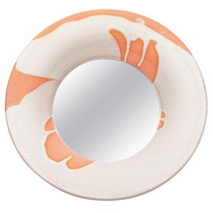 Ceramic Mirror by Mia Jensen, Signed, Unique Piece, circa 2023