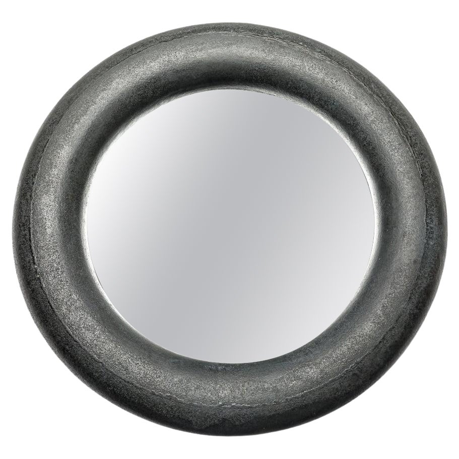 Specchio in ceramica di Mia Jensen, firmato, pezzo unico, circa 2023
