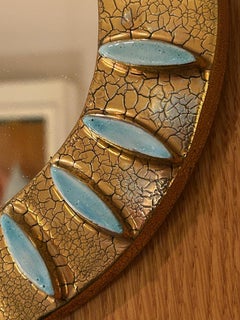Specchio in ceramica di Mithé Espelt, Francia, anni '60